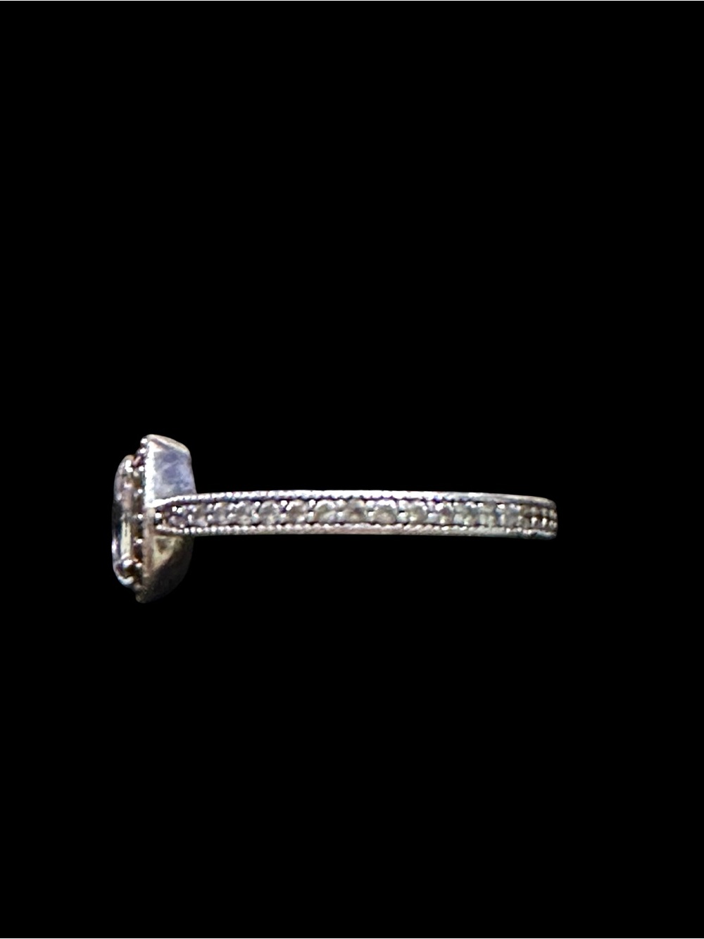Pandora Authentic Oval Sparkling 925 Sterling Silver Statement Ring Sz 8.5 - Picture 6 of 9